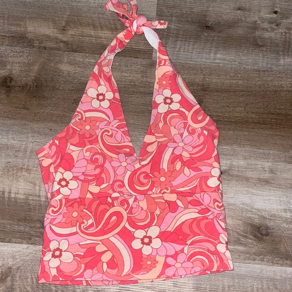 Hollister V Neck Halter Top